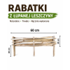 Rabatka leszczynowa 60x20 cm 6 szt.